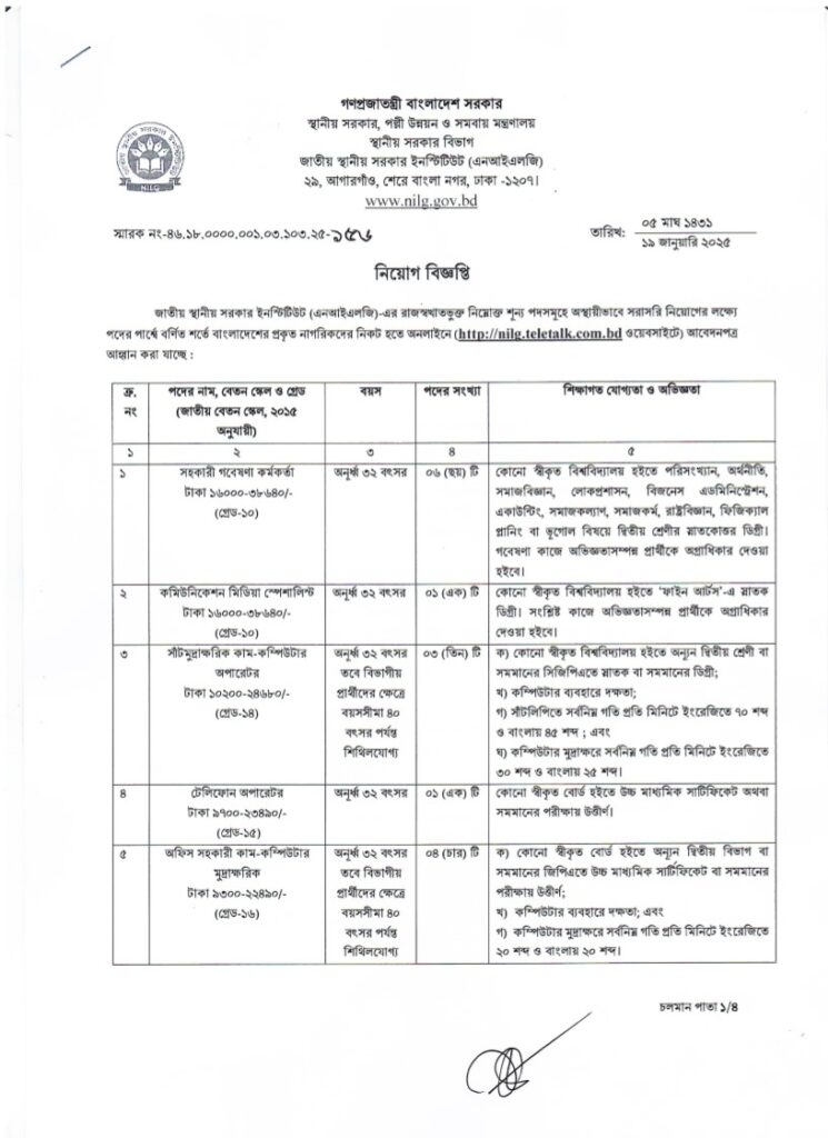 National Institute of Local Government(NILG)_1